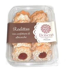 Rodittas con confettura di albicocche